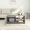 vidaXL Coffee Table Grey Sonoma Engineered Wood Medium Coffee Table
