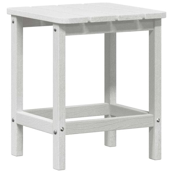 vidaXL Adirondack Side Table White 38 x 38 x 46 cm HDPE