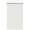 vidaXL Desk White Engineered wood Large Desk Rectangular Modern