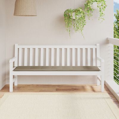 vidaXL Garden Bench Cushion Taupe 70.9"x19.7"x1.2" Oxford Fabric