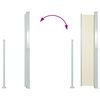 vidaXL Side Awning Cream Polyester (Screen), Steel (Stand) 63x118 in