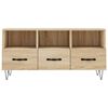 vidaXL TV Cabinet Sonoma oak Engineered wood, Iron Medium TV Cabinet
