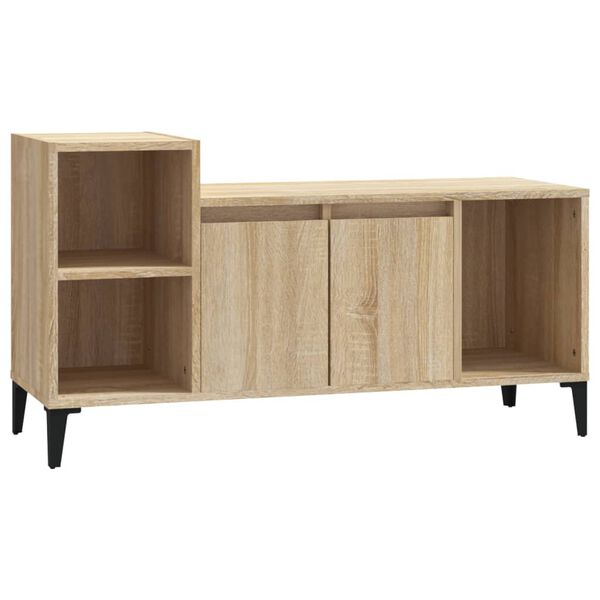 vidaXL TV Cabinet Sonoma Oak Engineered Wood Medium Modern Design