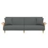 vidaXL Sofa Bed Dark Gray Fabric (100% polyester), plywood Standard