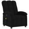 vidaXL Massage Recliner Chair Black Fabric (100% polyester), metal, plywood