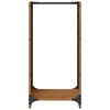 vidaXL Firewood Rack 15.7x11.8x31.5" Weathering Steel