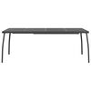 vidaXL Garden Table Anthracite Steel Large Durable Garden Table