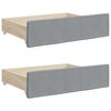 vidaXL Daybed With Trundle Light gray