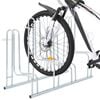 vidaXL Bicycle Stand for 4 Bikes Floor Freestanding Galvanized Steel