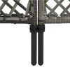 vidaXL Fence Panel Poly Rattan 7.9'x6.6' Anthracite