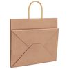 vidaXL Paper Bags 50 pcs with Handles Brown 32x22x28 cm