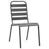 vidaXL Garden Chair Set Anthracite Powder-coated steel 7 pcs Set