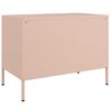 vidaXL TV Cabinet Pink Steel Compact TV Cabinet Rectangular