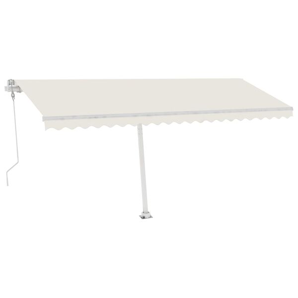 vidaXL Retractable Awning Cream