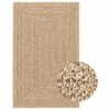vidaXL Rug Beige Polypropylene 63 x 90 in UV-resistant materials Rug