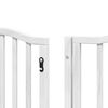 vidaXL Dog Gate Set of 12 White Poplar wood 236.2 in, 12 panels