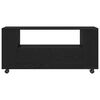 vidaXL TV Cabinet Black Oak Engineered Wood Medium TV Cabinet