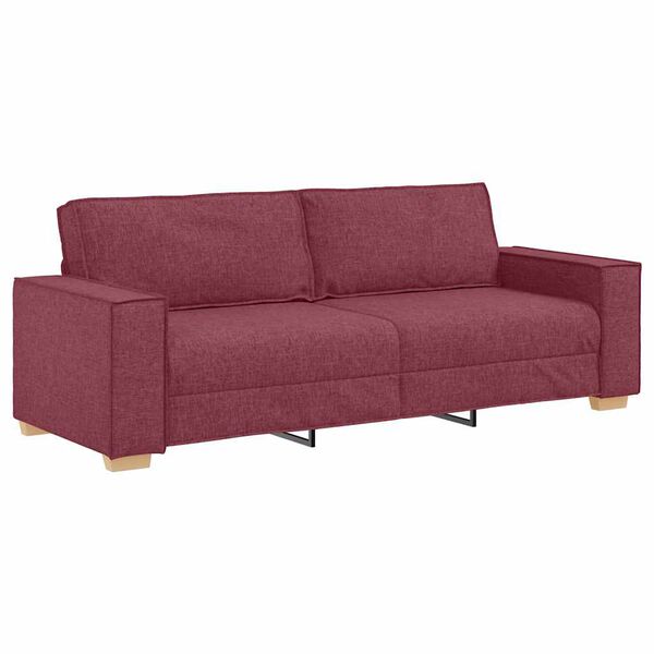 vidaXL Sofa Wine Red 86.61 x 30.71 x 33.07 in Fabric