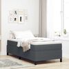 vidaXL Box Spring Bed Dark Grey 31.50 x 78.74 in Velvet