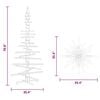 vidaXL Wooden Christmas Tree for Decoration 70.9" Solid Wood Pine