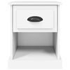 vidaXL Bedside Cabinet Set of 2 White Engineered wood