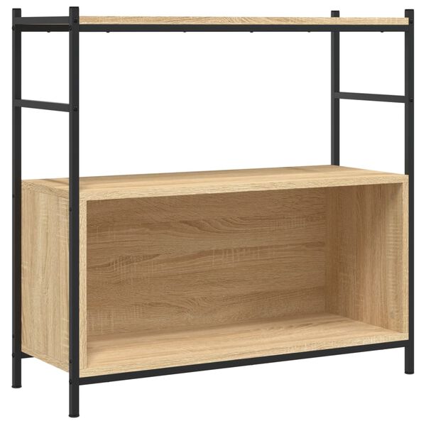 vidaXL Bookshelf Sonoma oak Engineered wood Medium Bookshelf