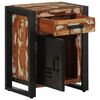 vidaXL Bedside Cabinet Set of 2 Multicolor Solid reclaimed wood, iron
