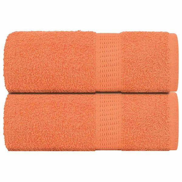vidaXL Soap Towel Set of 2 Orange 100% Cotton 11.8x11.8 in Soap Towel