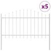 vidaXL Garden Fence White 850 x 100 cm