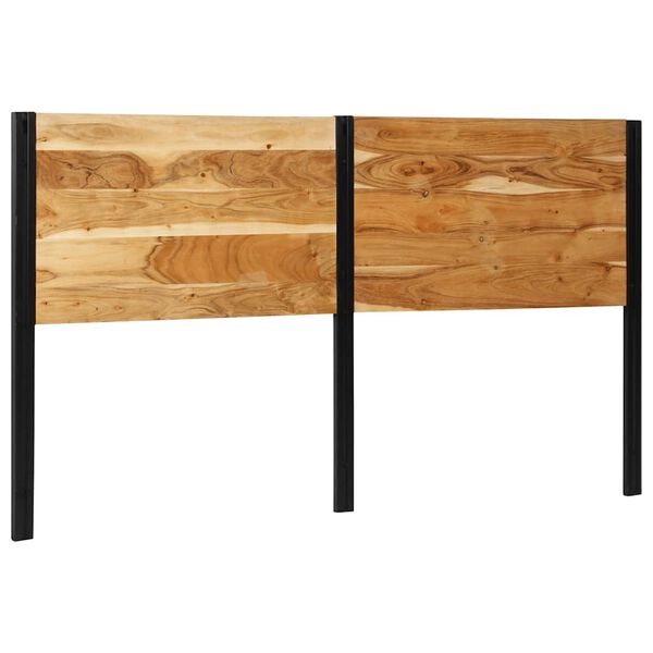 vidaXL Headboard Natural wood Solid Acacia Wood 72 in Headboard