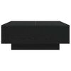 vidaXL Coffee Table Black Oak 31.50 x 31.50 x 12.20 in Engineered Wood