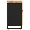 vidaXL Bathroom Cabinet Black, Natural Wood