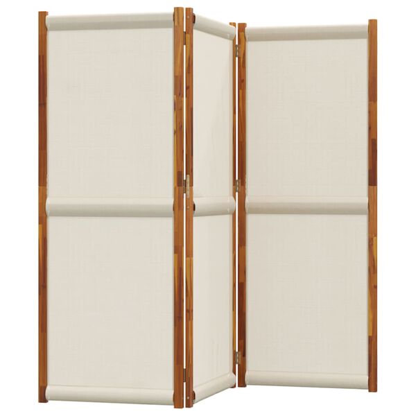 vidaXL 3-Panel Room Divider Light Gray 82.7"x70.9"