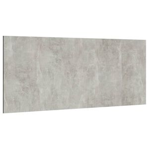vidaXL Bed Headboard Concrete grey Engineered wood Double