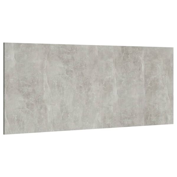 vidaXL Bed Headboard Concrete grey Engineered wood Double