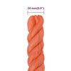 vidaXL Work Rope Orange 0.94 " 328.1 ' Polypropylene