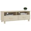 vidaXL TV Cabinet Honey Brown Solid Pinewood, MDF 41.7 x 15.7 x 15.7 in