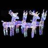 vidaXL Christmas Reindeer Set of 4 Multicolor Acrylic Medium