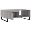 vidaXL Coffee Table Gray Sonoma Engineered wood, Iron Medium