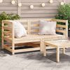 vidaXL Garden Sofa Natural Pine Solid pine wood Standard Modular
