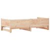 vidaXL Pull-out Day Bed Brown 80.12 x 72.44 x 22.24 in Solid Pine Wood