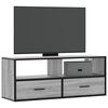 vidaXL TV Cabinet Grey Sonoma Engineered wood, Metal Medium TV Cabinet