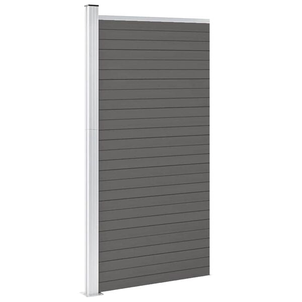 vidaXL Fence Panel WPC 37.4x73.2" Grey