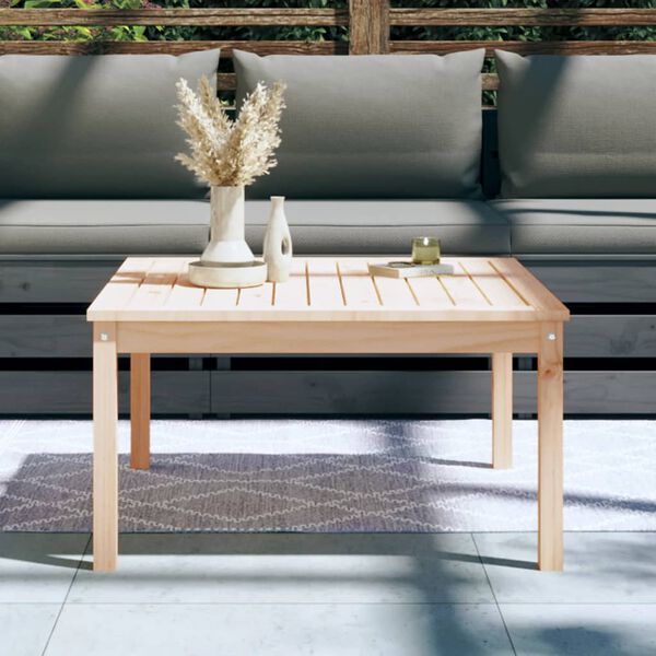 vidaXL Garden Table Natural Wood Solid Pine Wood Large Durable