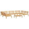 vidaXL Pallet Sofa Set Natural Wood Solid Acacia Wood 6 Piece Set