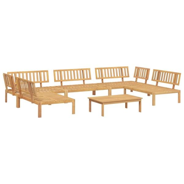 vidaXL Pallet Sofa Set Natural Wood Solid Acacia Wood 6 Piece Set