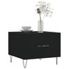 vidaXL Coffee Table Black Engineered wood, Iron Medium Coffee Table