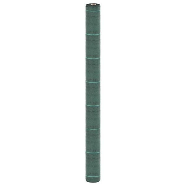 vidaXL Weed Membrane Green with Green Stripes Polypropylene Large