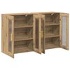 vidaXL Wall Cabinets 2 pcs Artisan Oak 27.36 x 13.39 x 35.43 in