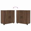 vidaXL Bathroom Furniture Set 3 pcs Brown oak Engineered wood